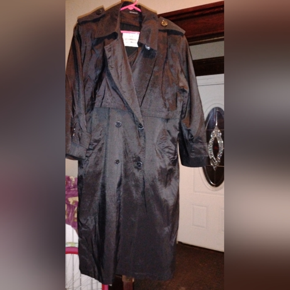 London Fog Dark Trench Coat
